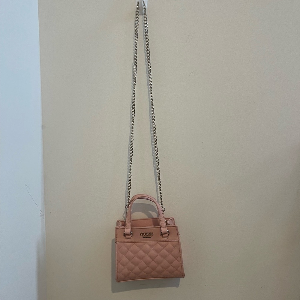 Guess Blush Quilted Mini Bag